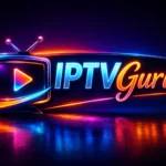 Official neon logo of IPTV Guru Canada - Premium IPTV streaming service provider.